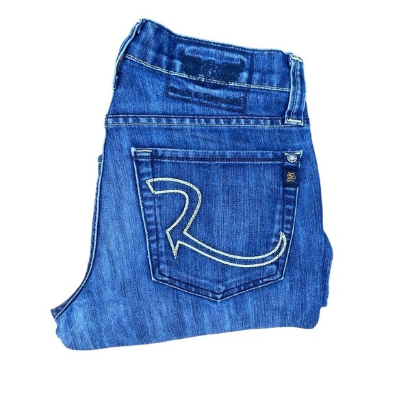 Rock & Republic Embroidered Jeans Size 29 Blue - Picture 2 of 5
